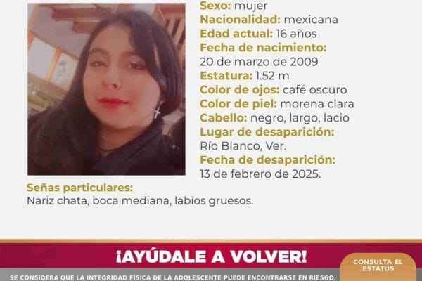 Se solicita su ayuda para localizar a Janis de la Cruz