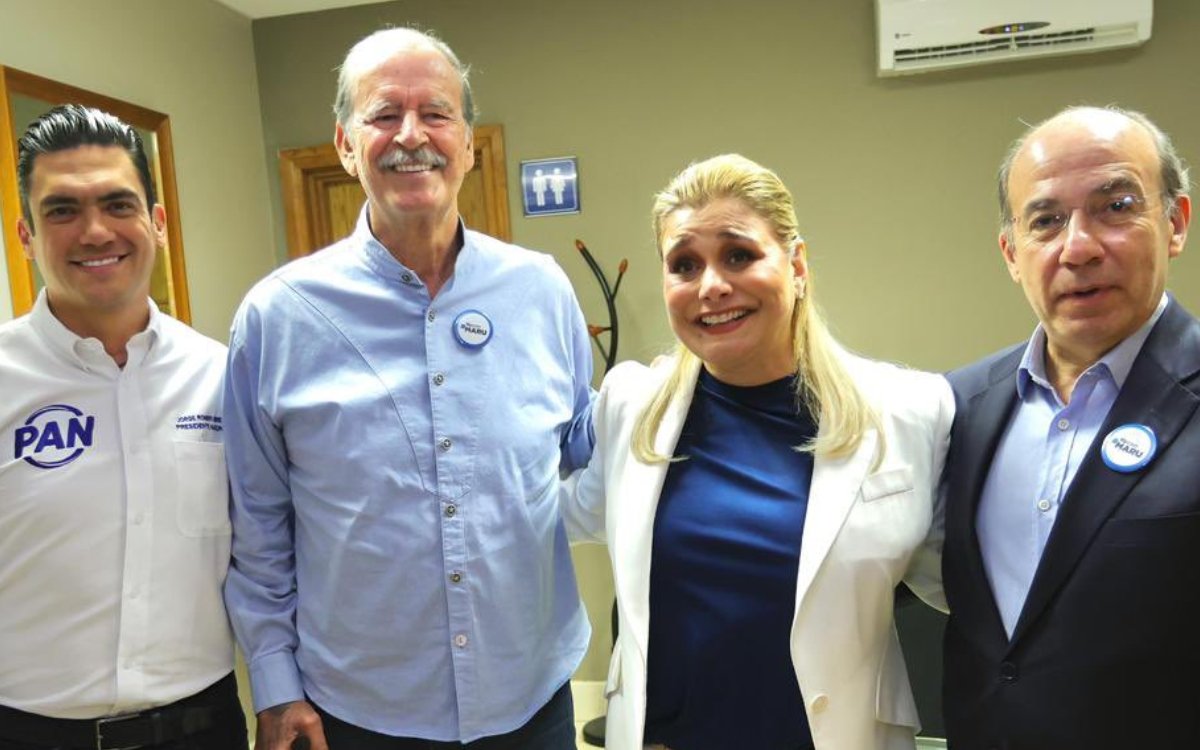 Fox y Calderón respaldan a María Eugenia Campos; ‘el final del régimen inicia en Chihuahua’, dice la gobernadora