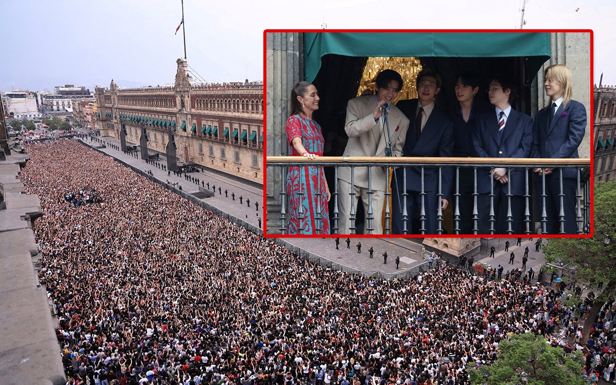 Sheinbaum revela regreso de BTS a México en 2027 tras publicación de video