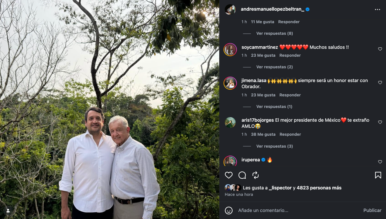 Camino de la candidatura: Andy López Beltrán saca foto con AMLO