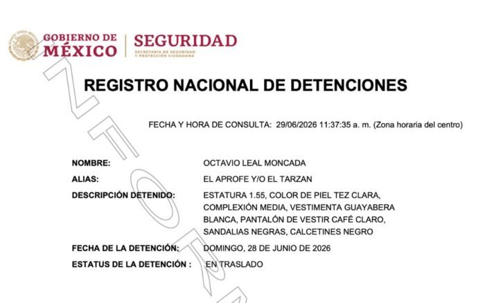 Detienen a líder de la Columna Cívica ‘Pedro J