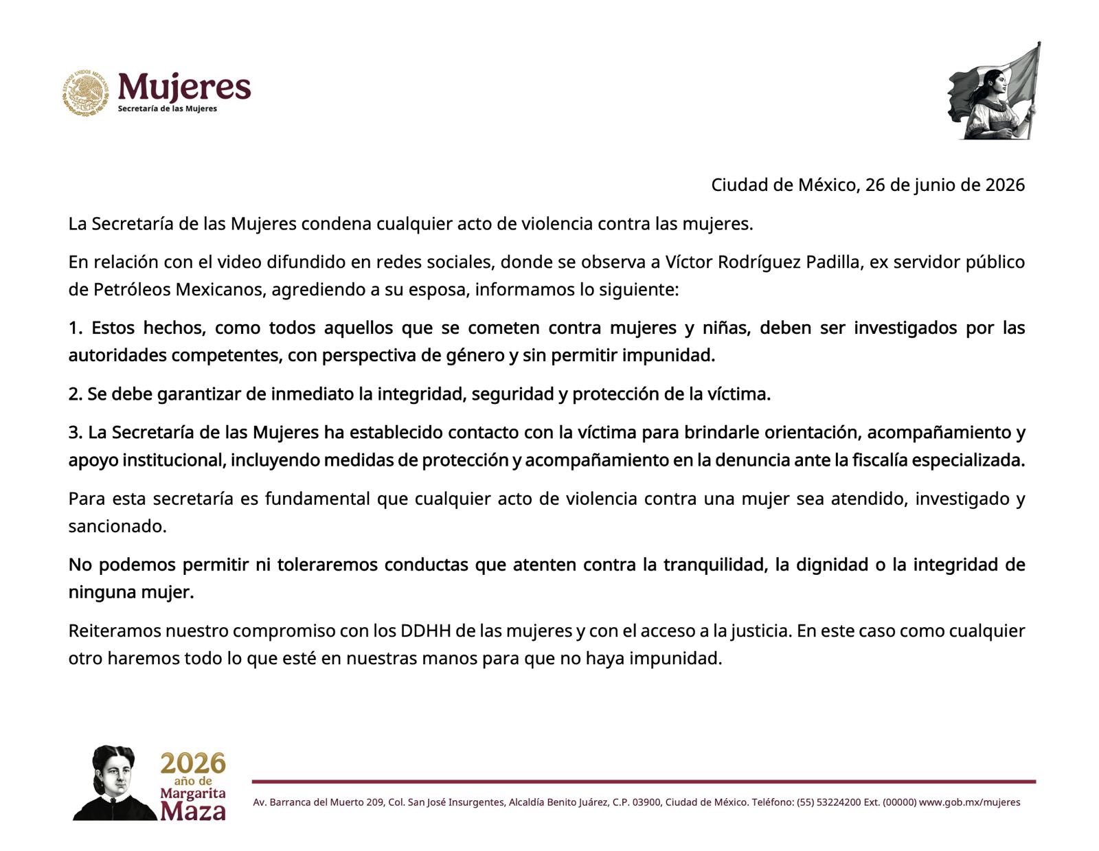 Gobierno reconoce agresión de extitular de Pemex; niega nombramiento pese a evidencias