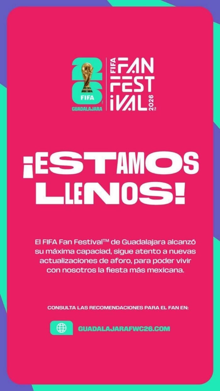 Mundial 2026 | Lluvia no frena llegada de aficionados al Fan Fest de Guadalajara