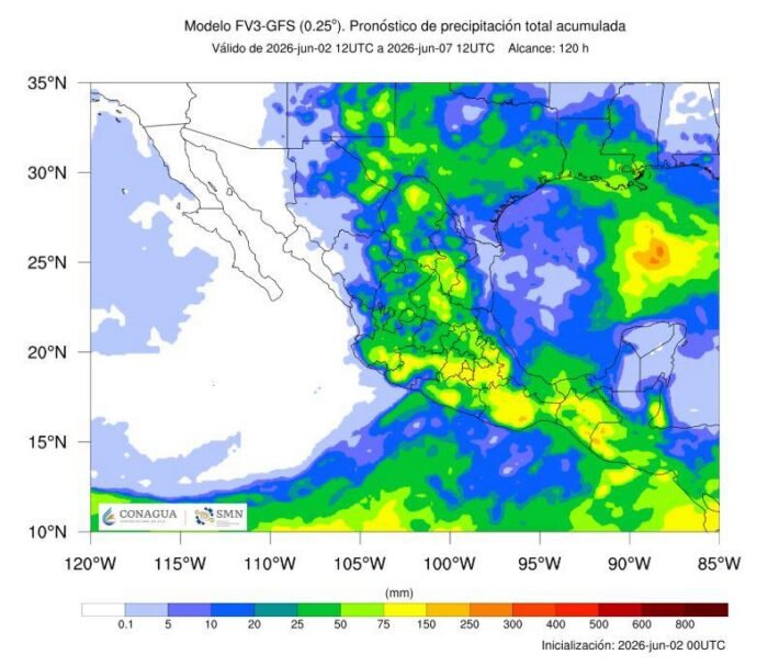 Zacatecas | Activan alerta por lluvias intensas; hasta 75 litros por metro cuadrado