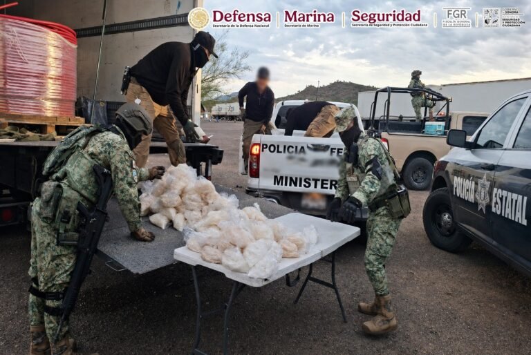 Decomisan 200 kilos de droga en Caborca