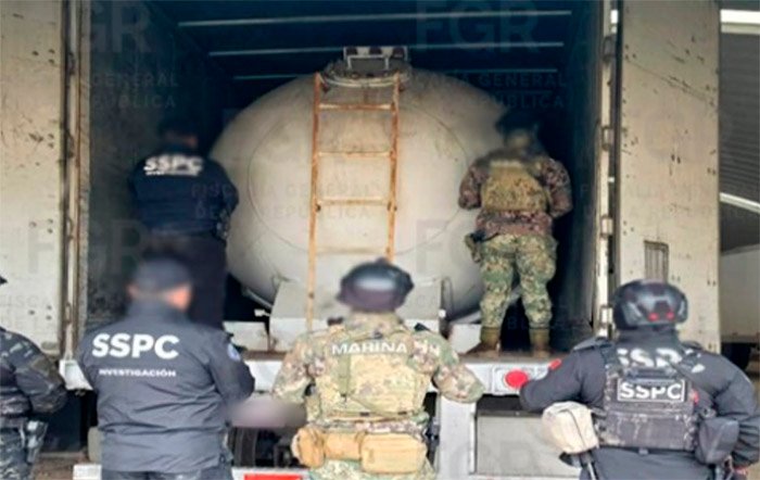 Desarticulan dos presuntas células de huachicol en el Edomex; aseguran 47 mil litros de Gas LP