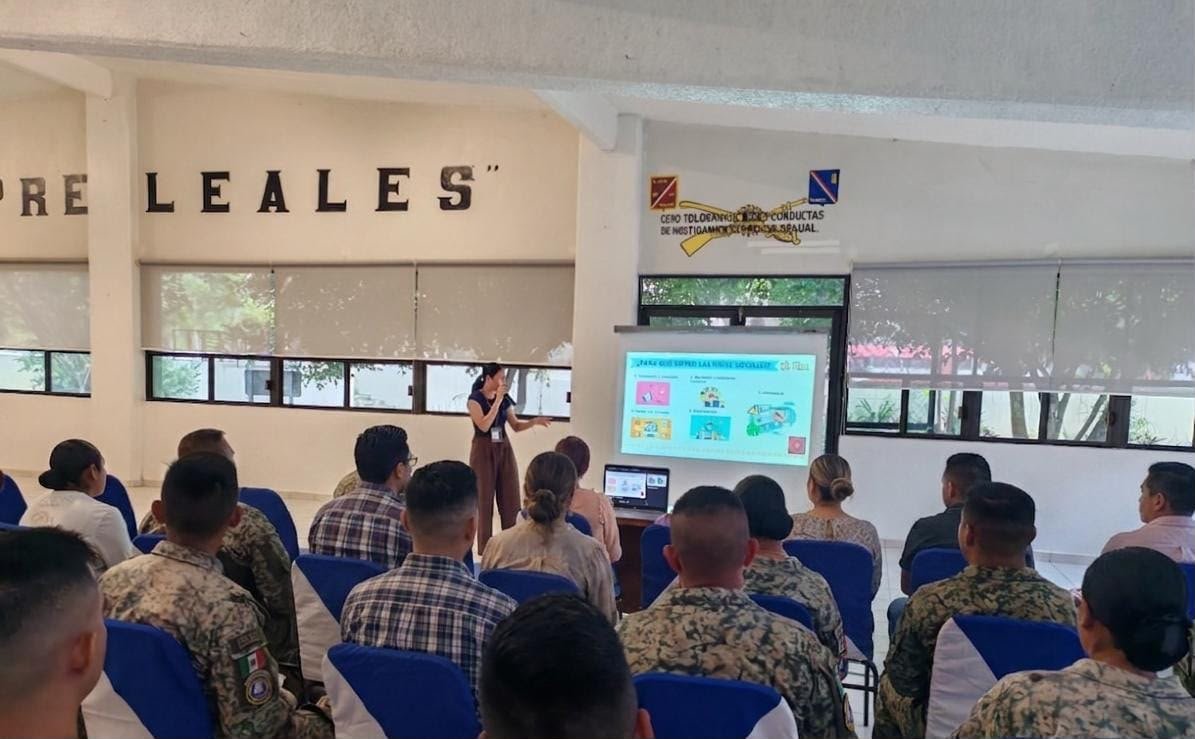 5/o. Batallón de Ingenieros de Combate realiza conferencia sobre violencia digital y exposición militar en Cerro Azul – Foto 4