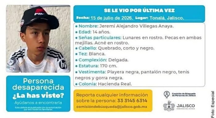 Buscan en Zacatecas a cinco adolescentes desaparecidos en Jalisco