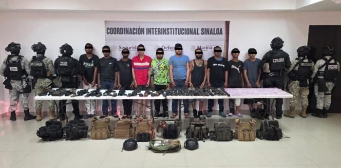 Caen 10 presuntos miembros del Cártel del Pacífico en Sinaloa