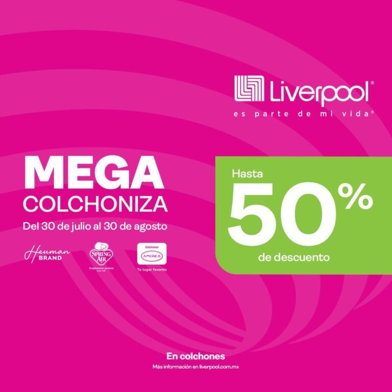 Mega Colchoniza Liverpool - cartel