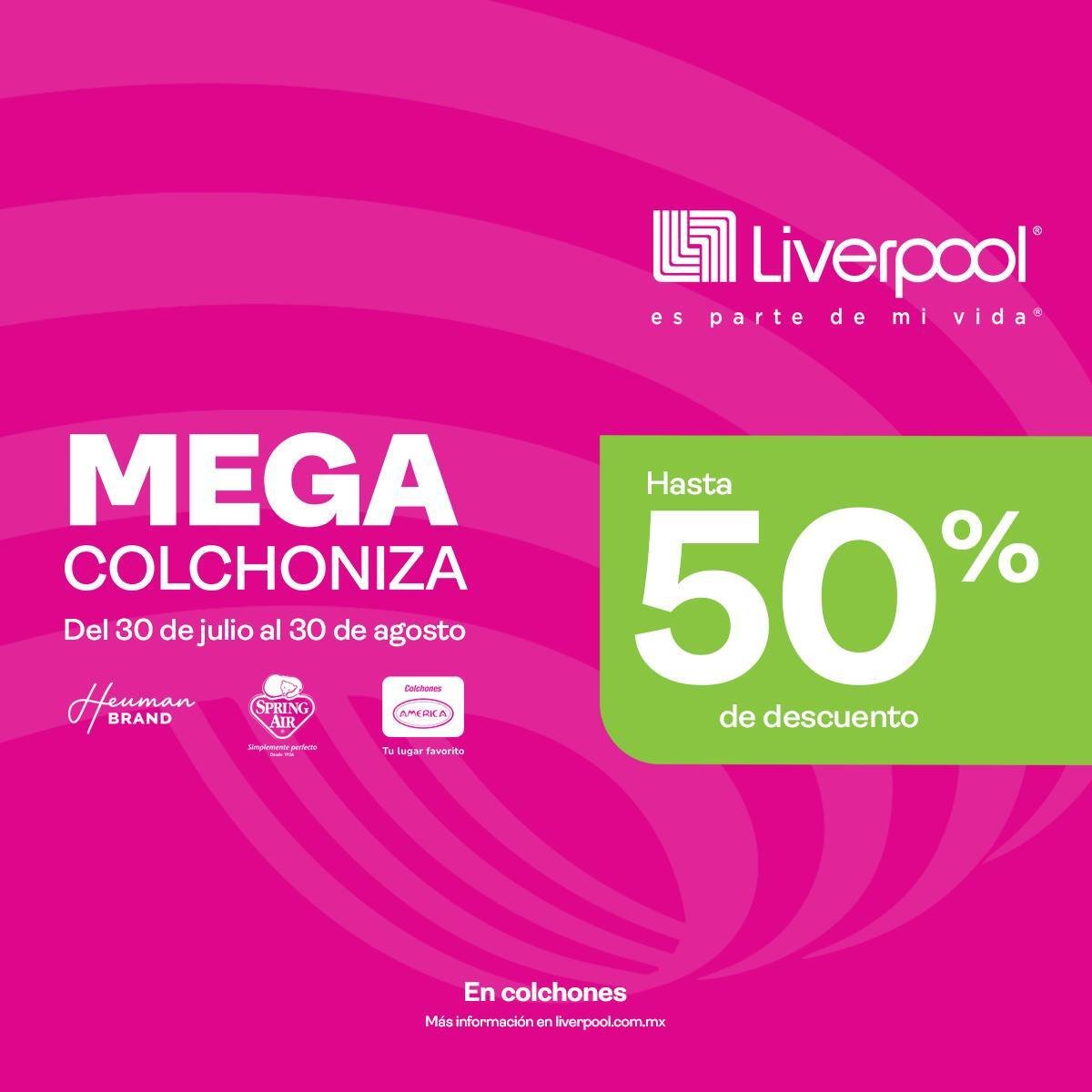 Mega Colchoniza Liverpool - cartel