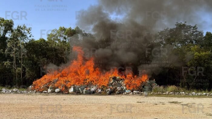 Destruyen más de 184 kilos de narcóticos y 806 objetos del delito en Quintana Roo