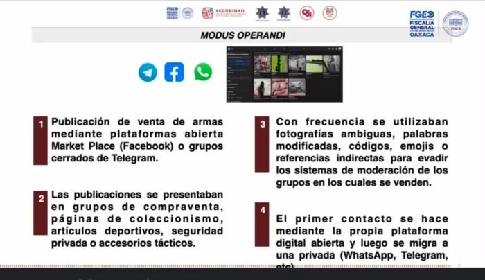 Oaxaca | Alertan por venta de armas en redes hasta en 75 mil pesos