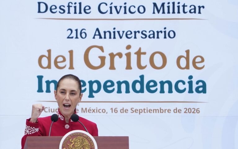 ‘México no se doblega, no se arrodilla y nunca se vende’: Sheinbaum