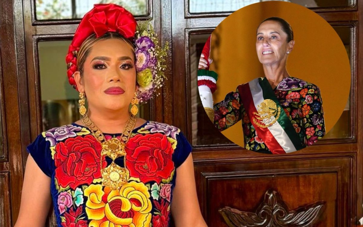 Tras sufrir ataque, diseñadora muxe Elvis Guerra dice que Sheinbaum le aseguró que no habrá impunidad