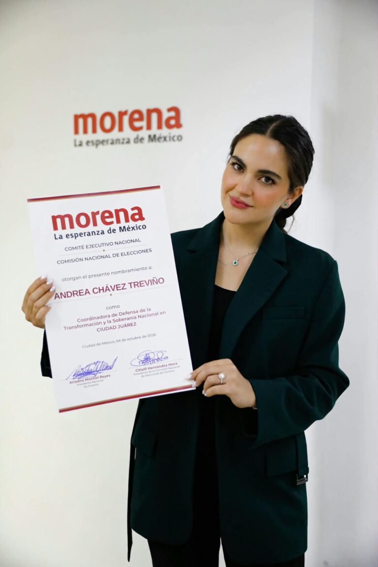 Andrea Chávez asume coordinación de Morena en Ciudad Juárez
