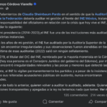 Córdova: Sheinbaum quiere distraer la atención sobre la crisis que hoy vive el INE
