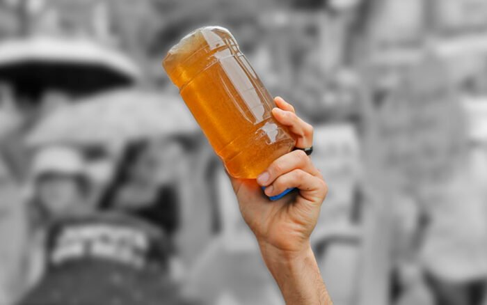 Detonación de explosivo y presencia de grupo de choque frenan marcha por el agua en Guadalajara