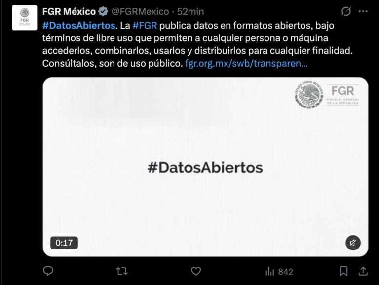 FGR presume datos abiertos a diario, pero ningún campo está actualizado