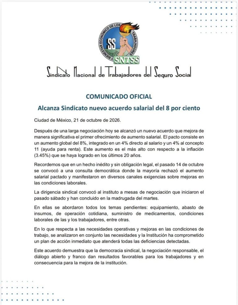 IMSS y Sindicato anuncian acuerdo salarial… trabajadores no aceptan la propuesta