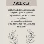 Piden frenar presencia de militares israelíes en escuelas de Chiapas