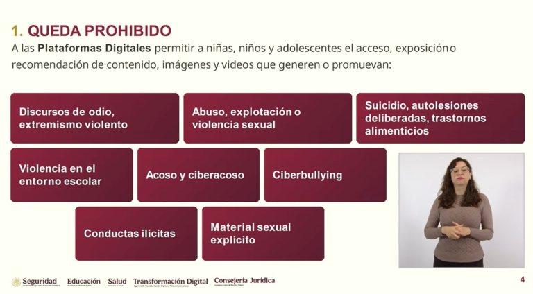 Sheinbaum firma decreto para proteger a menores en redes sociales