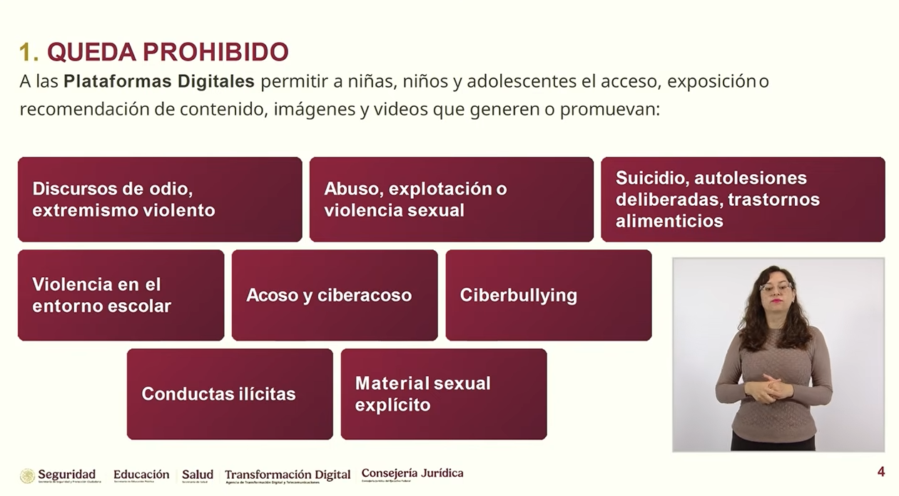 Sheinbaum firma decreto para proteger a menores en redes sociales