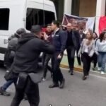Trabajadores del IMSS echan a políticos panistas de protesta