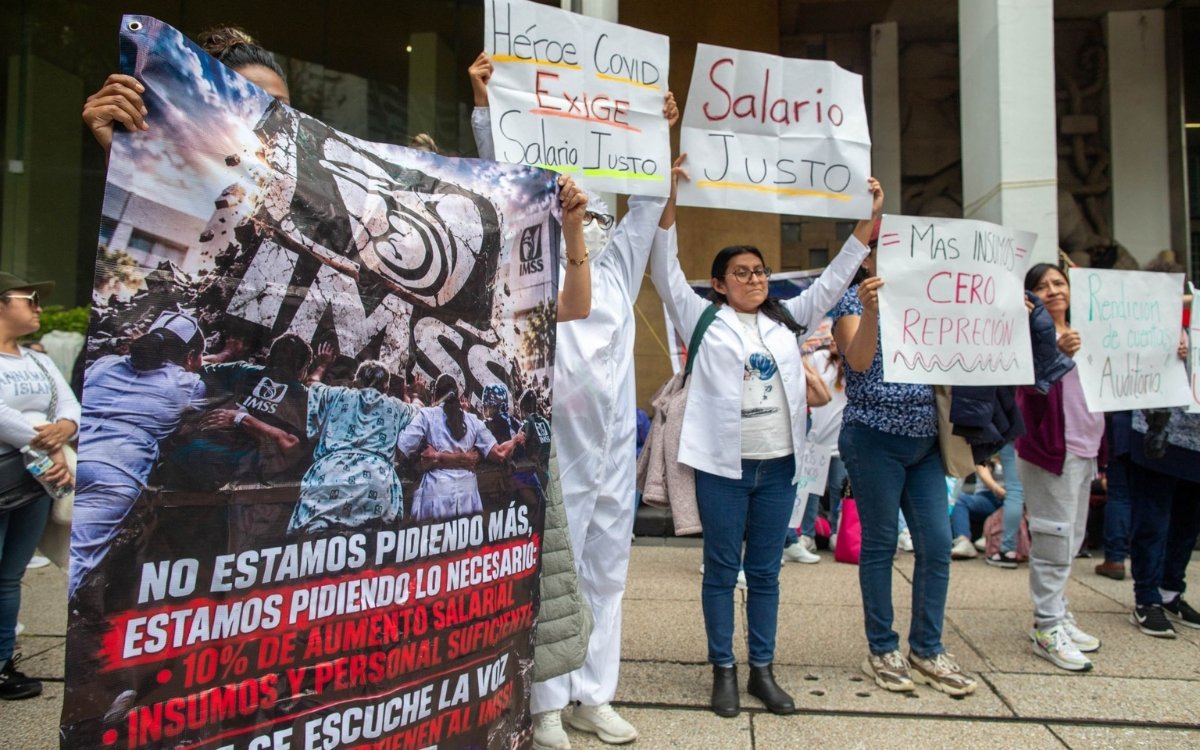 Trabajadores del IMSS marcharán el 13 de octubre; exigen aumento salarial y cambio sindical